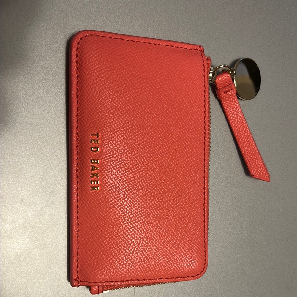 Ted Baker Coral Leather Zip Wallet